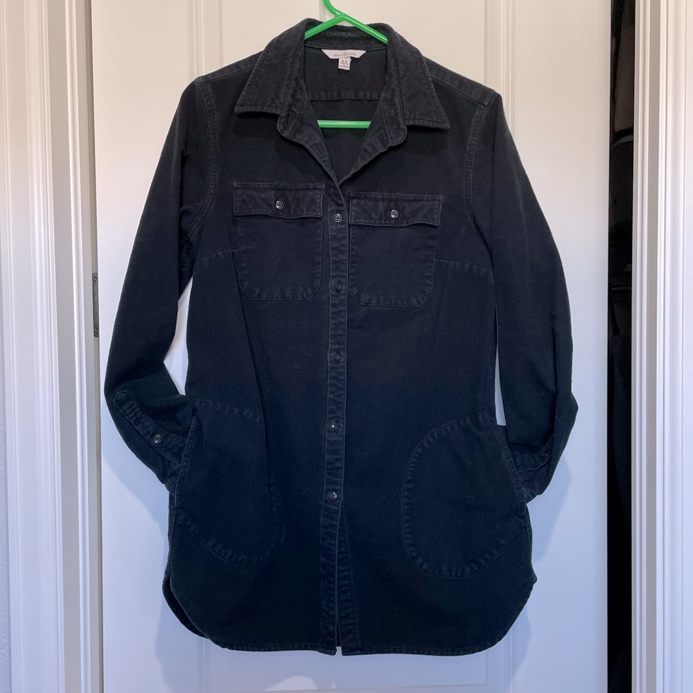 LL Bean chamois tunic M Black